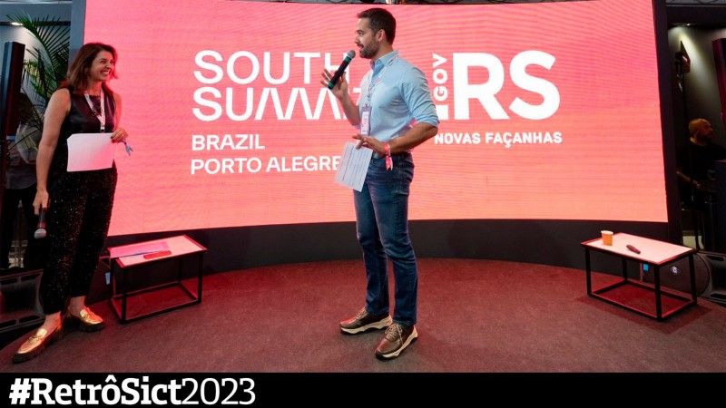 Secretária Simone Stülp e governador Eduardo Leite participaram do lançamento da plataforma da Rede RS Startup