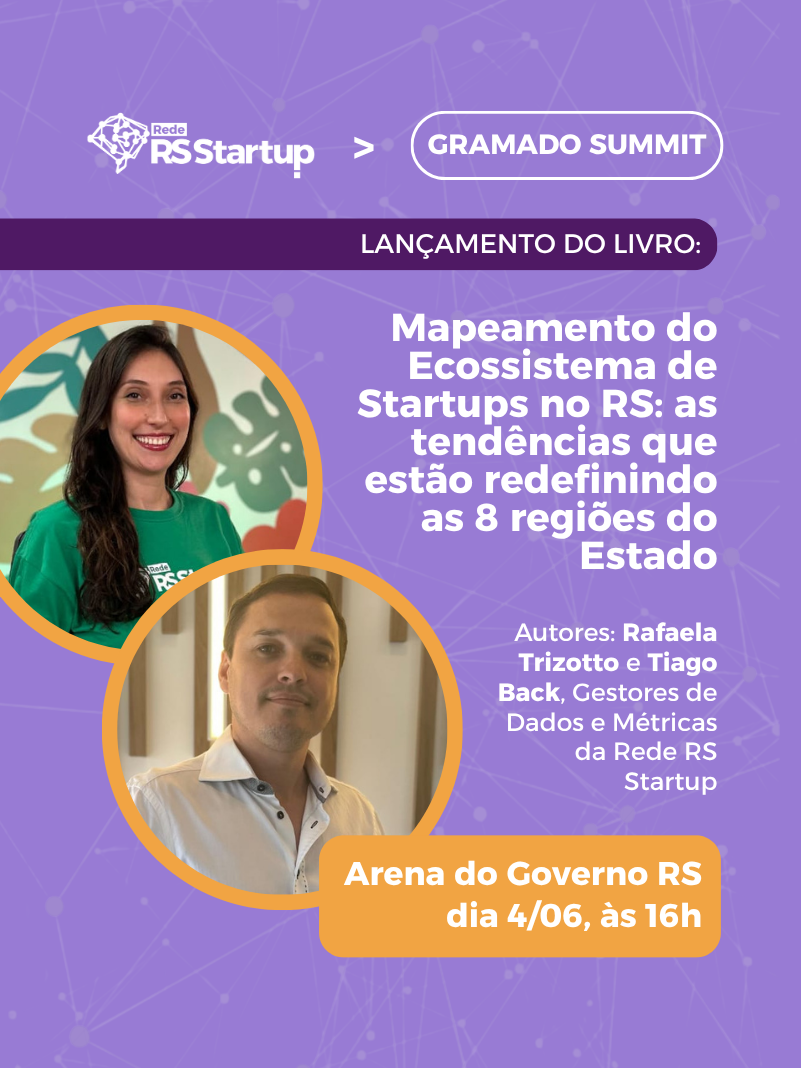 Lançamento do livro da Rede RS Startup acontecerá na Gramado Summit 2025